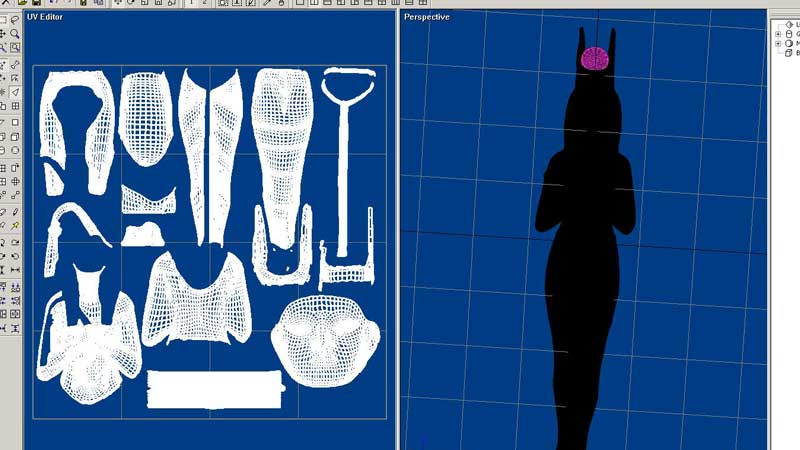 breaking the wire mesh to make the image maps