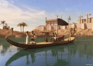 Ancient Egyptian River Barge