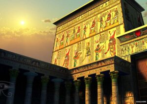 Edfu Pylon at the Temple of Horus